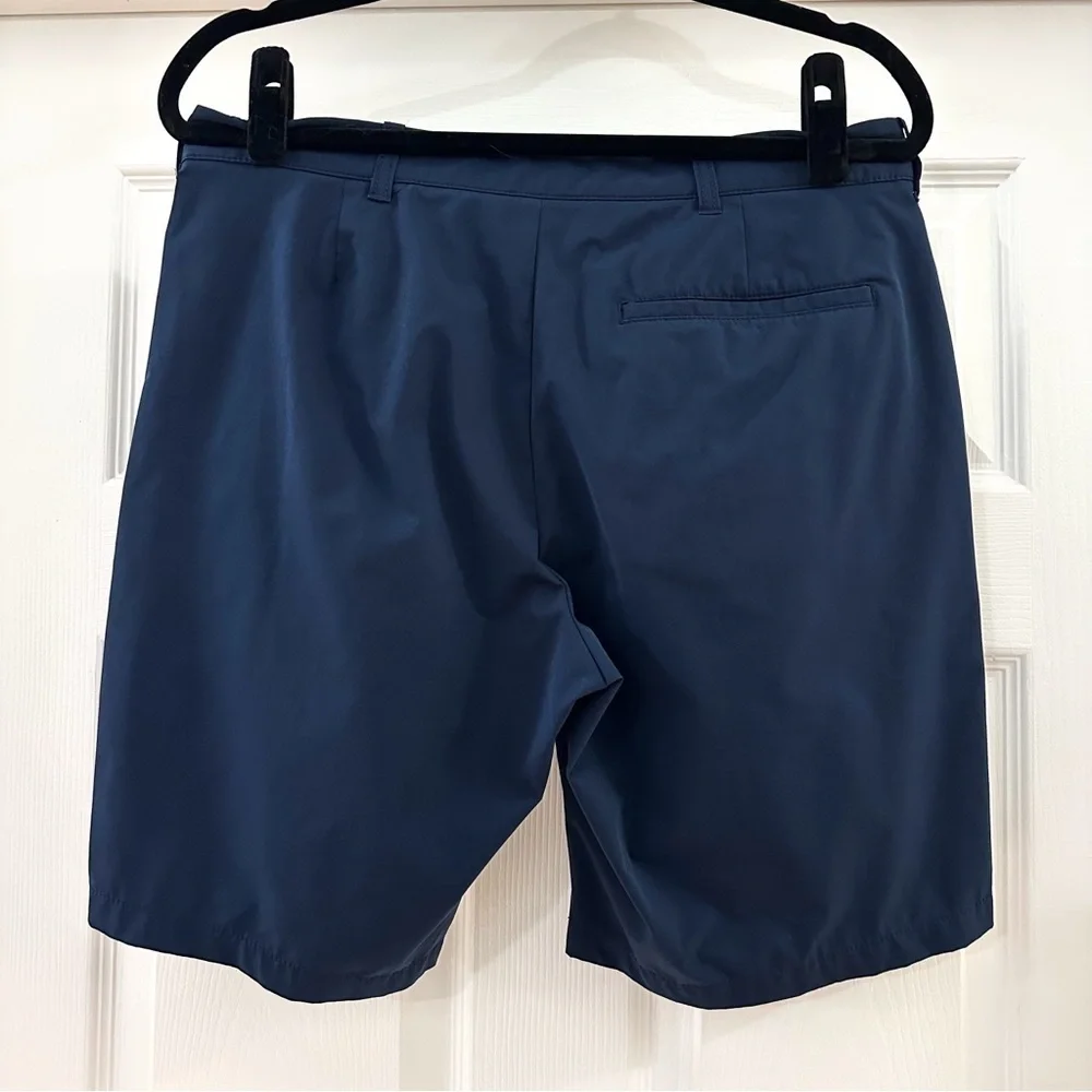 J. Crew Flat Front Golf Shorts Navy Blue 9” inseam sz 32